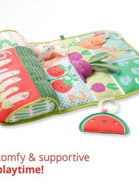 Skip Hop Vegetable & Fruit Activity Play Mat - Green/Red/Purple